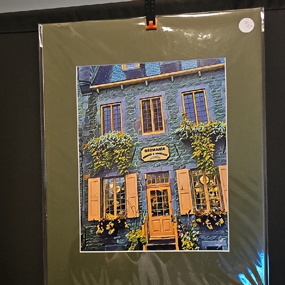 Quebec City French Store High Quality Photograph With Mat